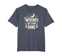 Witches Get Stuff Done Magica Motivazione al Chiaro di Luna Maglietta, Uomo Taglie Grandi, Pervinca, 2X Tall