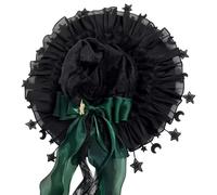 Witches Hat | Wide Brim Gothic Bow Halloween Cosplay Costume