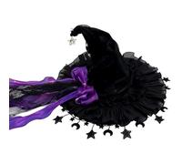 Witches Hat | Wide Brim Gothic Bow Halloween Cosplay Costume