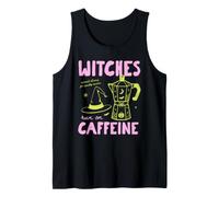 Witches Run On Caffeine Halloween Coffee Lover Fall Autumn Canotta