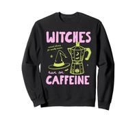 Witches Run On Caffeine Halloween Coffee Lover Fall Autumn Felpa