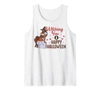 Witching You A Happy Halloween RIP Cemetary Grave Yard Fun Canotta