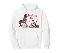 Witching You A Happy Halloween RIP Cemetary Grave Yard Fun Felpa con Cappuccio