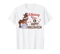 Witching You A Happy Halloween RIP Cemetary Grave Yard Fun Maglietta