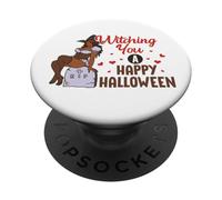 Witching You A Happy Halloween RIP Cemetary Grave Yard Fun PopSockets PopGrip Adesivo