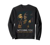 Witching You Spook-tacular Halloween Spooky Haunted Felpa