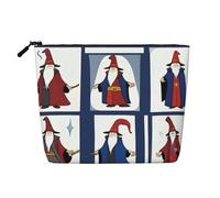 WitchingHour Pochette per il trucco monostrato effetto lino con cerniera per soddisfare le tue esigenze quotidiane o di viaggio