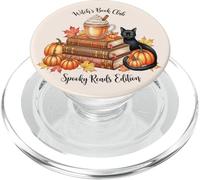 Witch's Book Club Spooky legge vibrazioni Halloween autunno autunno PopSockets PopGrip per MagSafe