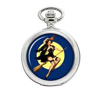 Witch's Delight Pin-up Girl Full Hunter Orologio da tasca