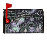 Witchy Apothecary Magic Quote Fanciful - Coperture magnetiche per cassetta | Tema Magico Farmace, Copertura per cassetta delle lettere, Cristalli mistici, Illustrazioni magiche a base di erbe