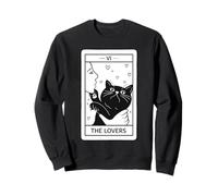 Witchy Black Gothic Cat Tarocchi Carta Divertente Cat Amante Felpa