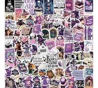 Witchy Bookish - 100 adesivi a libro viola per Kindle, gotico horror graffiti, impermeabili, in vinile, per skateboard, laptop, auto, adolescenti e adulti