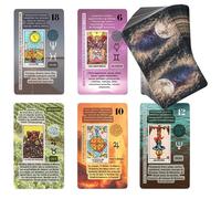 Witchy Cauldron Gioco di Carte Tarocchi Francese per Principianti - 78 Carte di Cartomanzia Rider-Waite-Smith con Parole Chiave | Guida e Oracle