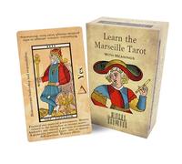 Witchy Cauldron Mazzo di tarocchi di Marsiglia per principianti con significati su di loro, mazzo di apprendimento dei Tarocchi di Marsiglia, carte illustrate con interpretazioni di facile lettura