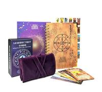 Witchy Cauldron Set di apprendimento dei tarocchi per principianti: carte dei tarocchi per principianti, porta tarocchi in raso e diario dei tarocchi per pianificare spirituale (carte EN + involucro