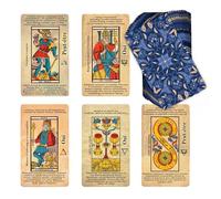 Witchy Cauldron Tarocchi di Marsiglia per Principianti - Gioco di 78 carte Divinatorie con Significati Destra e Invertito in Francese - Tarocchi Completo senza Guida