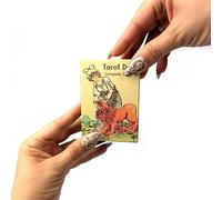 Witchy Cauldron Tarocchi Original Deck Classic Guide Principianti Tarocchi Carte con guida durevole Deck 400 GSM (tascabile)