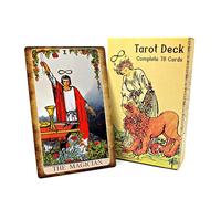Witchy Cauldron Tarocchi Original Deck Classic Guide Principianti Tarocchi Carte con guida durevole Deck 400 GSM (grande)