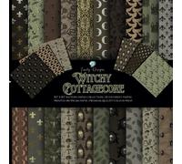 Witchy Cottagecore 8.5" x 8.5" pattern paper collection: | Decorative | Card making | Junk Journal | Scrapbook | Paper crafts | Vintage | Ephemera | ... | woodland | Pattern | Mushroom | Magic