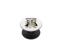 Witchy Frog Club Midnight Only On Halloween Frog Coven PopSockets PopGrip Adesivo
