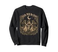 Witchy Girls Vintage Victorian Coven Luna Witchcore Magic Felpa