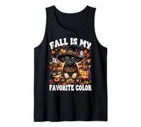 Witchy Halloween Fall Is My Favorite Color Pug Halloween Canotta