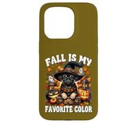 Witchy Halloween Fall Is My Favorite Color Pug Halloween Custodia per iPhone 15 Pro