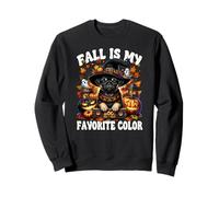 Witchy Halloween Fall Is My Favorite Color Pug Halloween Felpa