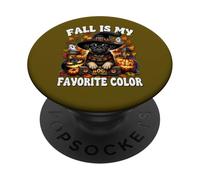 Witchy Halloween Fall Is My Favorite Color Pug Halloween PopSockets PopGrip Adesivo