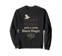 Witchy Mom Plant Magic Botanical Humor Regalo a Base di Erbe Felpa