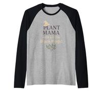 Witchy Mom Plant Magic Botanical Humor Regalo a Base di Erbe Maglia con Maniche Raglan