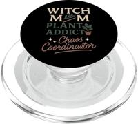 Witchy Mom Plant Magic Botanical Humor Regalo a base di erbe PopSockets PopGrip per MagSafe