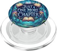 Witchy Mushroom Blue Bookish Just One More Chapter Book PopSockets PopGrip per MagSafe