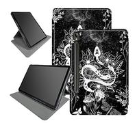 Witchy Snake Moon Custodia per Samsung Galaxy Tab S9 11" 2023 rilasciato (modello: SM-X710/SM-X716B/SM-X718U), con portapenna, rotazione a 360 gradi, angoli di visione multipli con auto sleep/wake