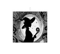 Witchy - Tappetino scolapiatti per bancone della cucina, elegante tappetino assorbente in microfibra mistica per decorazione di Halloween, 40,6 x 45,7 cm