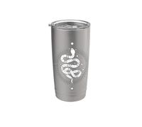 Witchy Tarocchi Serpente Accademia Oscura Estetica Celeste Boho Bicchiere termico in acciaio inox doppia parete