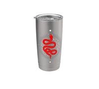 Witchy Tarocchi Serpente Accademia Oscura Estetica Celeste Boho Bicchiere termico in acciaio inox doppia parete