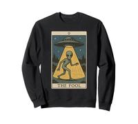 Witchy The Fool Tarocchi Divertente Alieno Mistico Paganesimo Felpa