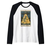 Witchy The Fool Tarocchi Divertente Alieno Mistico Paganesimo Maglia con Maniche Raglan