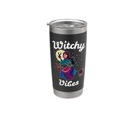 Witchy Vibes - Strega di Pasqua finlandese Bicchiere termico in acciaio inox doppia parete