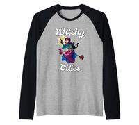 Witchy Vibes - Strega di Pasqua Finlandese Maglia con Maniche Raglan
