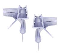 WITEN&NOCK Set di 2 guarnizioni per doccia curve, 70 cm, per doccia circolare, con tubo rotondo e labbro di tenuta allungato per cabina doccia, deflettore d'acqua 5-6 mm