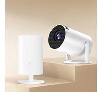 WITFAMILY HY300 PRO Mini videoproiettore, supporto 4K 1080P, con Android 11, WiFi 6, Bluetooth 5.0, supporta Airplay & Miracast, proiettore portatile domestico e esterno, proiettore con trape