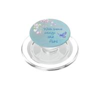 With Brave Wings She Flies Cell Phone Button Pop Out Holder PopSockets PopGrip per MagSafe