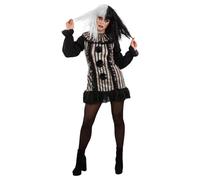 with Dress & Neck Ruffle Women's Costumes NUOVO