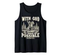 with God all Things Are Possibile - Cowpoke Western Cowpoke Canotta