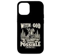With God All Things Are Possibile - Cowpoke Western Cowpoke Custodia per iPhone 12/12 Pro