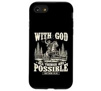 With God All Things Are Possibile - Cowpoke Western Cowpoke Custodia per iPhone SE (2020) / 7/8
