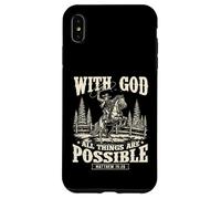 With God All Things Are Possibile - Cowpoke Western Cowpoke Custodia per iPhone XS Max