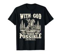 with God all Things Are Possibile - Cowpoke Western Cowpoke Maglietta